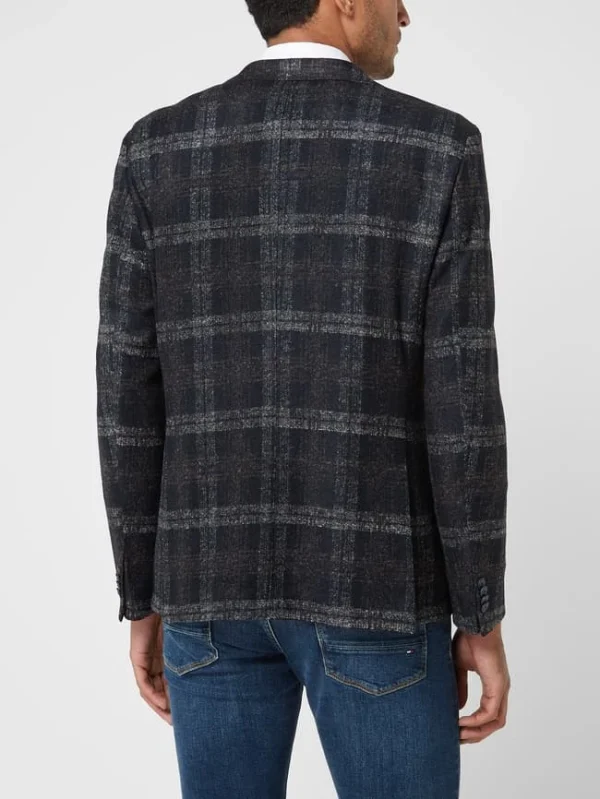 DIGEL Slim Fit 2-Knopf-Sakko Mit Woll-Anteil Modell ‚Kristo‘ – Dunkelblau 6