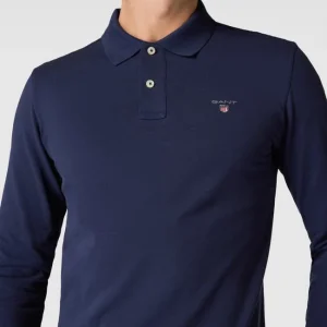 Gant Poloshirt Im Langärmeligen Design – Marineblau 11