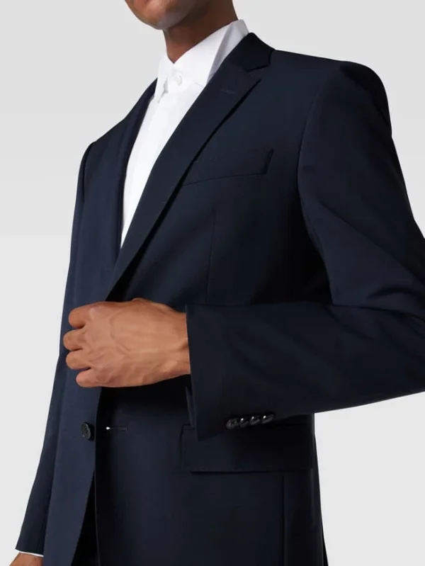 BOSS 2-Knopf-Sakko Mit Kissing Buttons Modell ‚Huge‘ – Marineblau 4