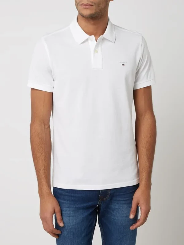 Gant Regular Fit Poloshirt Aus Baumwolle – Weiß 5