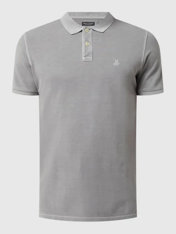 Marc O’Polo Poloshirt Aus Baumwolle – Hellgrau 3