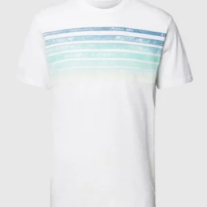 Am billigsten ? Tom Tailor T-Shirt Mit Streifenmuster – Weiß ❤️ 9