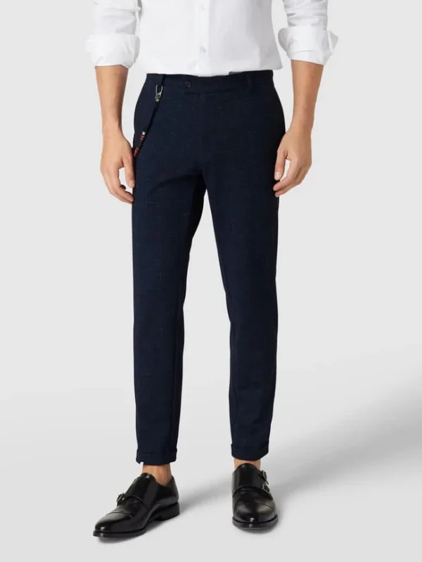 CG – Club Of Gents Stoffhose Mit Strukturmuster Modell ‚Conn‘ – Dunkelblau 5