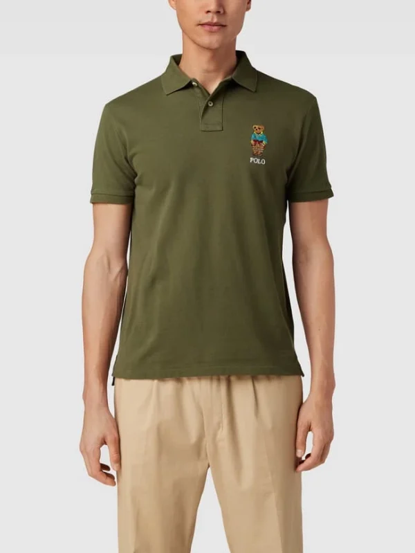 Polo Ralph Lauren Poloshirt Mit Label-Stitching – Dunkelgrün 5