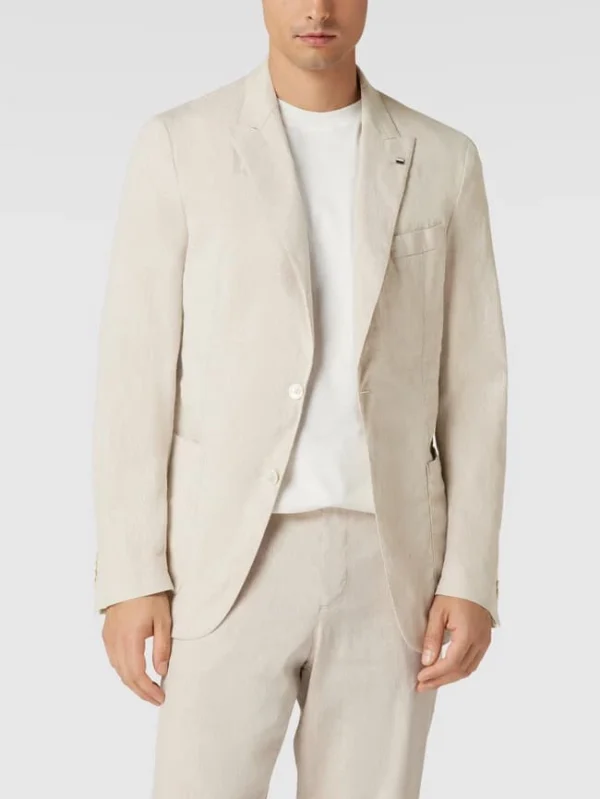 Coupon ? BOSS Sakko Mit Anstecknadel Modell ‘Hanry’ – Offwhite ⌛ 5