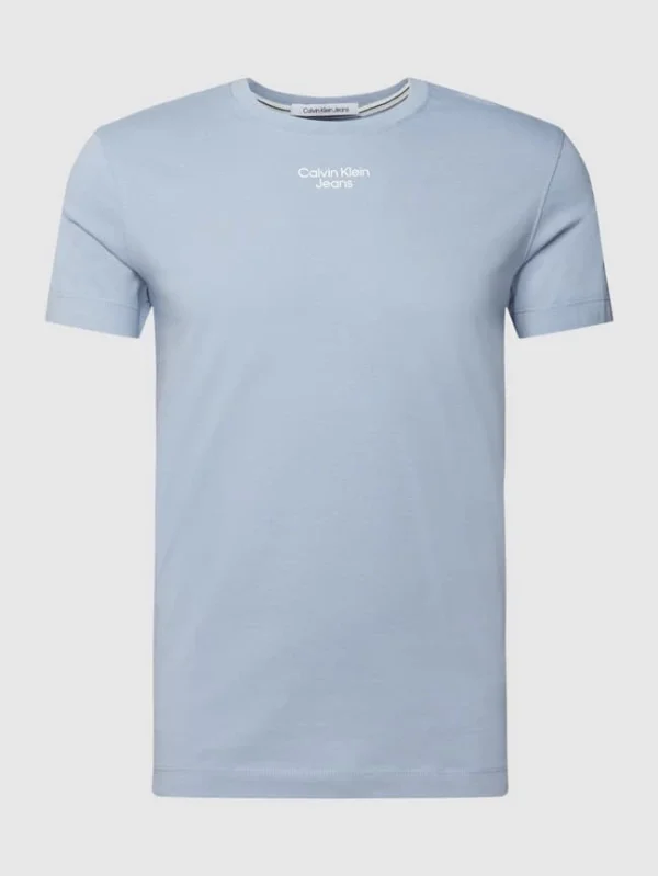 Großhandel ? Calvin Klein ? Jeans T-Shirt Mit Label-Print – Hellblau ✨ 3