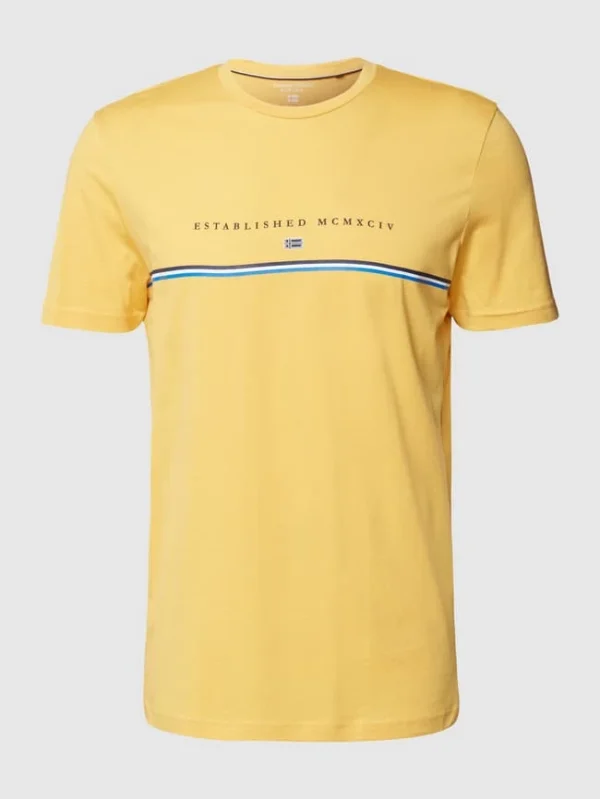 Rabatt ? Christian Berg Men T-Shirt Mit Label-Print – Gelb ? 3