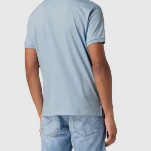 Neu ? Polo Ralph Lauren Custom Slim Fit Poloshirt Mit Logo-Stitching – Blau ? 15