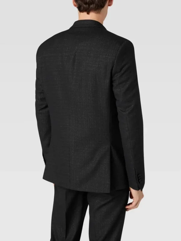 Karl Lagerfeld 1-Knopf-Sakko Mit Effektgarn Modell ‚JACKET POWER‘ – Schwarz 6