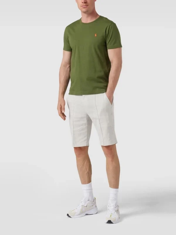 Rabatt ? Polo Ralph Lauren T-Shirt Mit Label-Stitching – Olivgrün ? 1