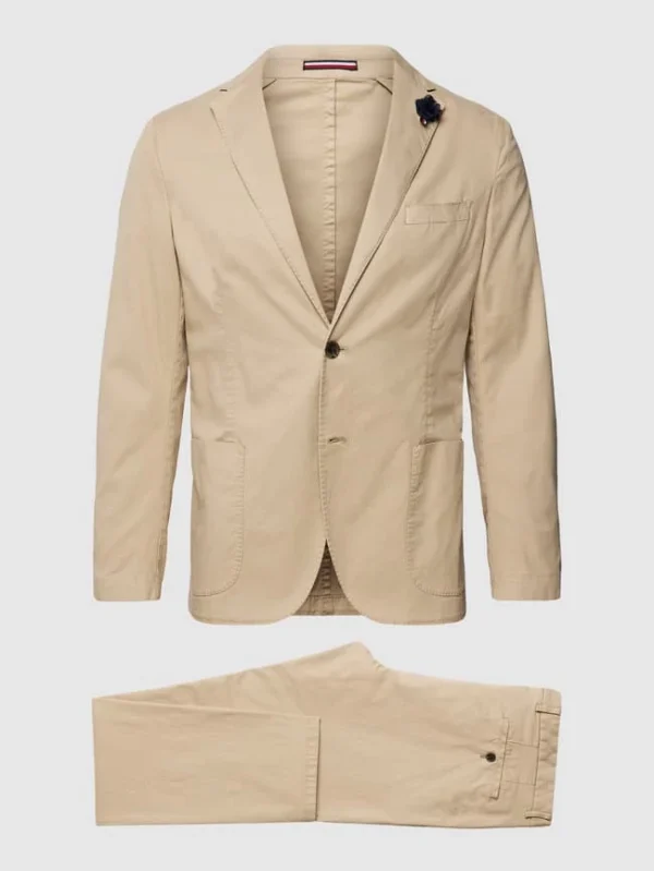 Am billigsten ? Tommy Hilfiger Anzug Mit Strukturmuster Modell ‘Garment’ – Offwhite ? 3