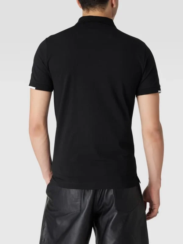 Guess Poloshirt Mit Label-Print – Schwarz 6