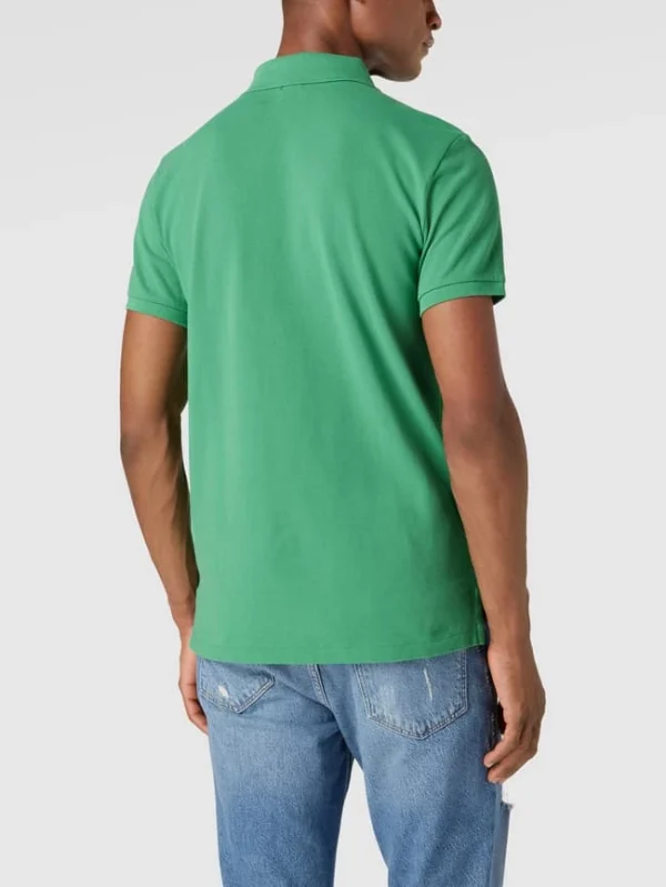 Angebote ❤️ Polo Ralph Lauren Slim Fit Poloshirt Mit Logo-Stitching – Grün ? 6