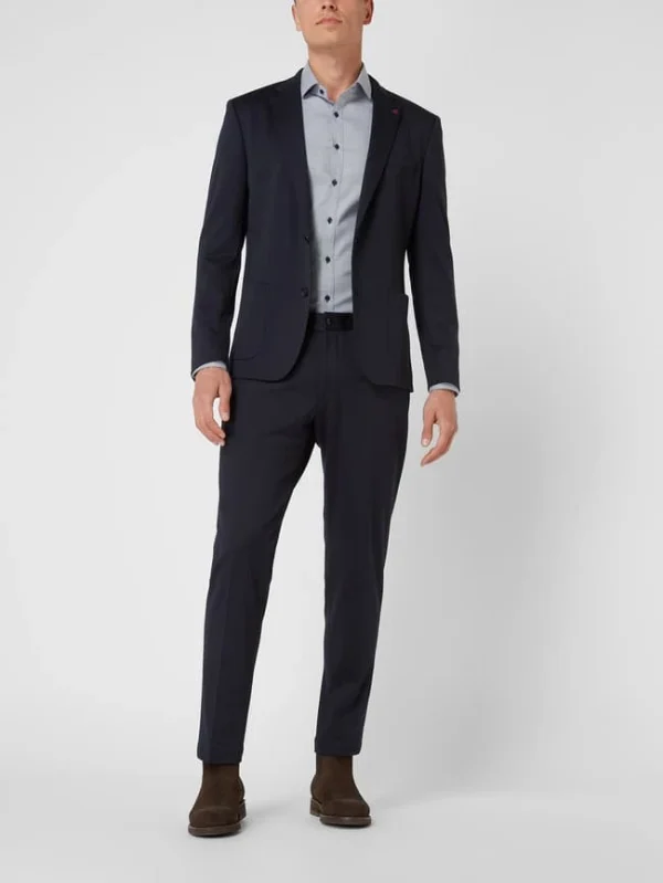 Roy Robson Slim Fit Anzug Aus Jersey – Dunkelblau 1