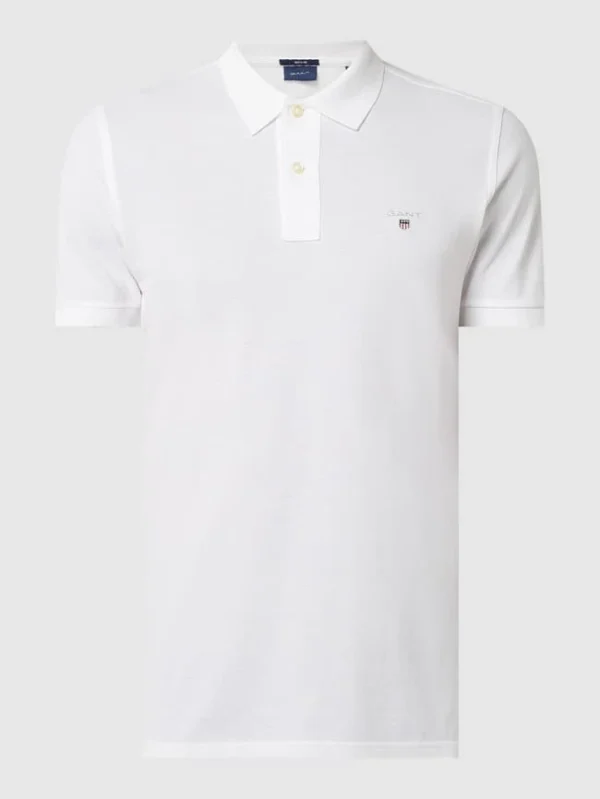 Gant Regular Fit Poloshirt Aus Baumwolle – Weiß 3