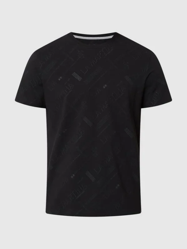 La Martina Regular Fit T-Shirt Mit Logo-Muster – Schwarz 3