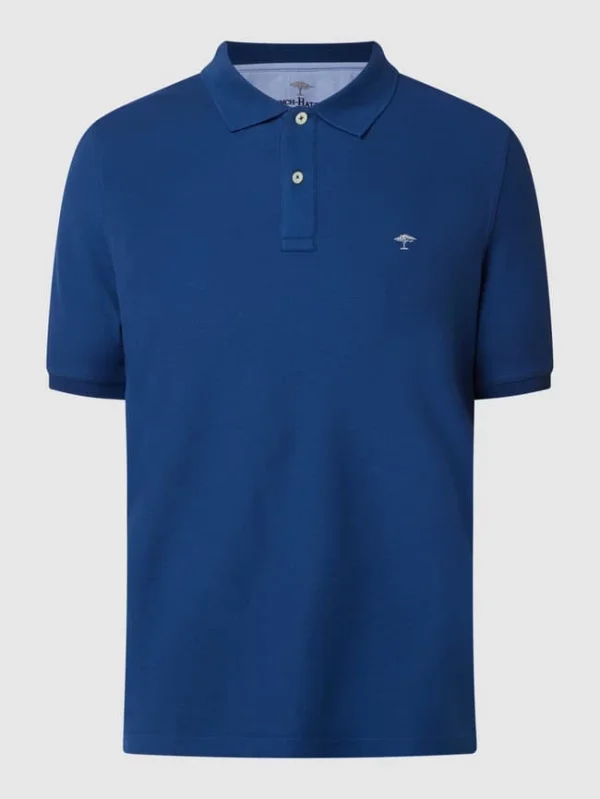Neu ? Fynch-Hatton Poloshirt Aus Supima®-Baumwolle – Dunkelblau ? 3