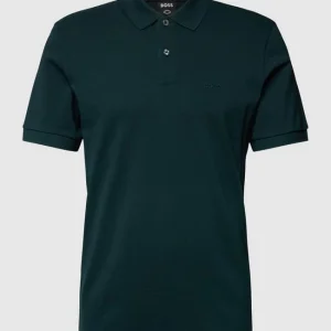 Rabatt ? BOSS Poloshirt Mit Label-Stitching Modell ‘Pallas’ – Grün ? 9