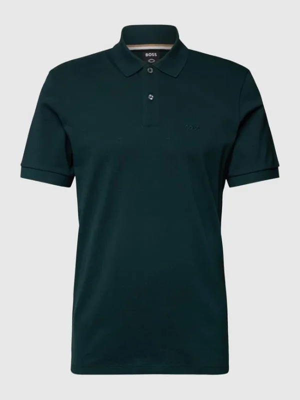 Rabatt ? BOSS Poloshirt Mit Label-Stitching Modell ‘Pallas’ – Grün ? 3