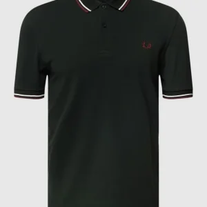 Fred Perry Poloshirt Mit Label-Stitching – Dunkelgrün 9