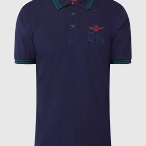 Brandneu ? Aeronautica Militare Poloshirt Mit Stickerei – Marineblau ? 9