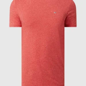 Großhandel ? Tommy ? Jeans Slim Fit T-Shirt Mit Logo-Stickerei Modell ‘Jaspe’ – Rot Meliert ? 9