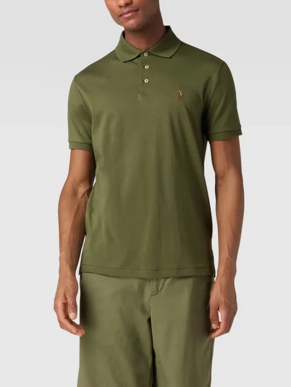 Angebote ✔️ Polo Ralph Lauren Custom Slim Fit Poloshirt Mit Logo-Stitching – Olivgrün ? 5