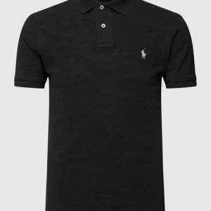 Aktion ? Polo Ralph Lauren Slim Fit Poloshirt Mit Logo-Stitching – Schwarz ⌛ 9