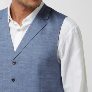Atelier Torino Weste Aus Schurwollmischung Modell ‚Orazio‘ – Blau 11