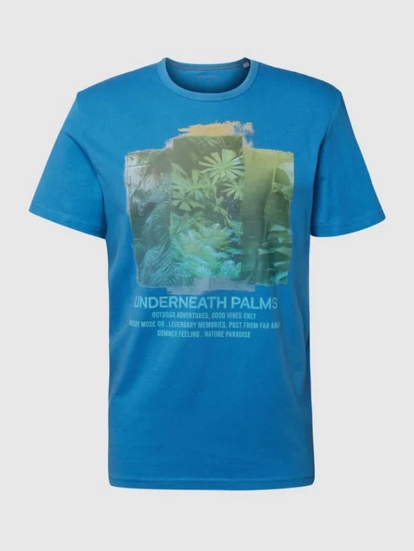 Beste Bewertungen von ? Tom Tailor T-Shirt Mit Motiv-Print – Ozean Blau ? 3