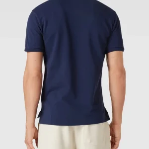 Auslauf ⭐ Polo Ralph Lauren Custom Slim Fit Poloshirt Mit Label-Stitching – Marineblau ✔️ 15