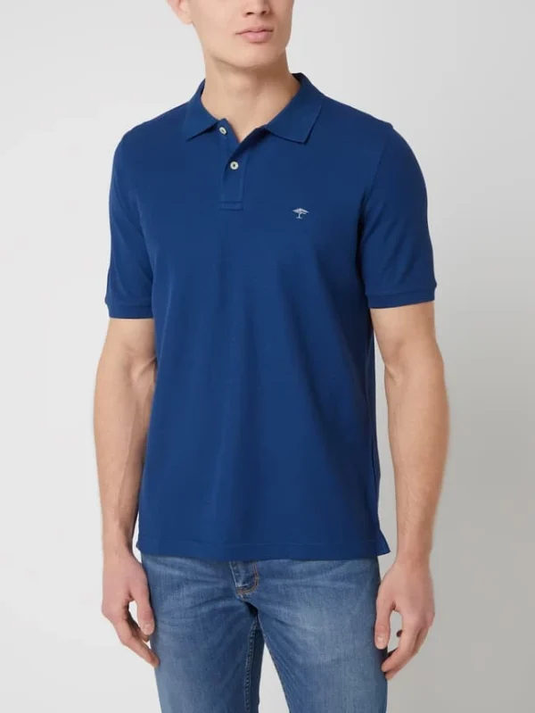 Neu ? Fynch-Hatton Poloshirt Aus Supima®-Baumwolle – Dunkelblau ? 5
