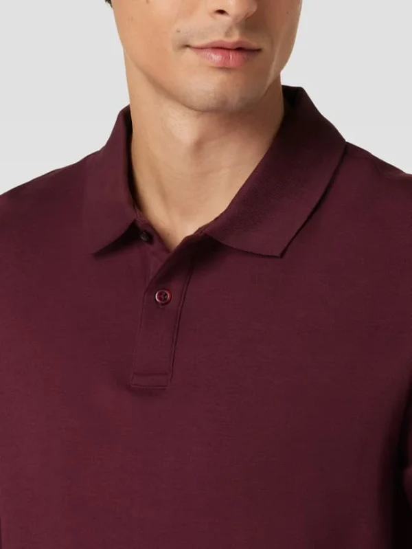 Christian Berg Men Poloshirt Mit Kurzer Knopfleiste – Dunkelrot 4