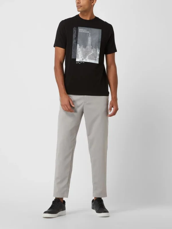 ARMANI EXCHANGE T-Shirt Mit Logo-Print – Schwarz 1