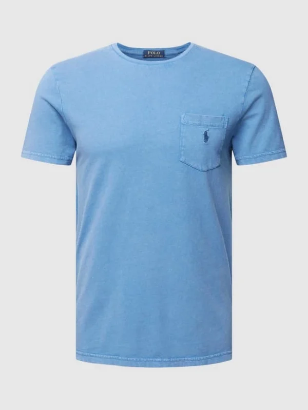 Beste Bewertungen von ? Polo Ralph Lauren T-Shirt Mit Label-Stitching – Bleu ? 3