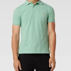 Bester Verkauf ? Polo Ralph Lauren Slim Fit Poloshirt Mit Logo-Stitching – Beige ⌛ 13