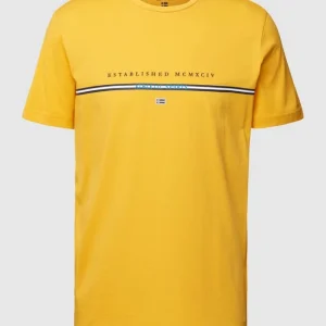 Christian Berg Men T-Shirt Mit Label-Print – Gelb 9