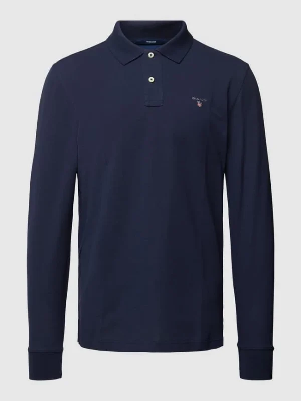 Gant Poloshirt Im Langärmeligen Design – Marineblau 3