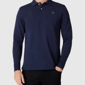 Gant Poloshirt Im Langärmeligen Design – Marineblau 13