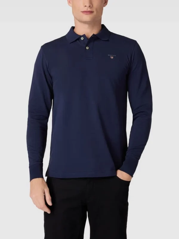 Gant Poloshirt Im Langärmeligen Design – Marineblau 5