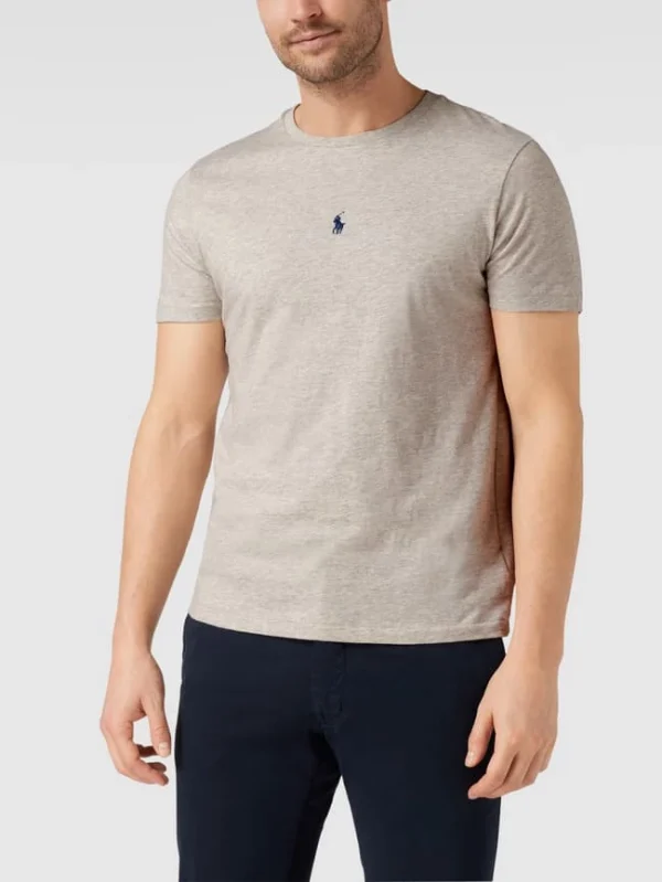 Polo Ralph Lauren T-Shirt Mit Logo-Stitching – Hellgrau 5