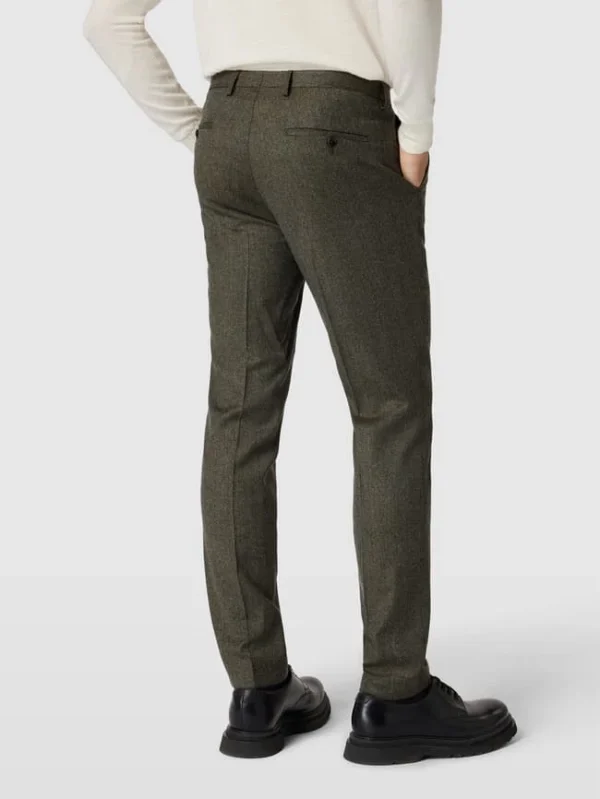 Bester Verkauf ? CG – Club Of Gents Hose Mit Bügelfalten Modell ‘Cruz’ – Olivgrün ❤️ 6