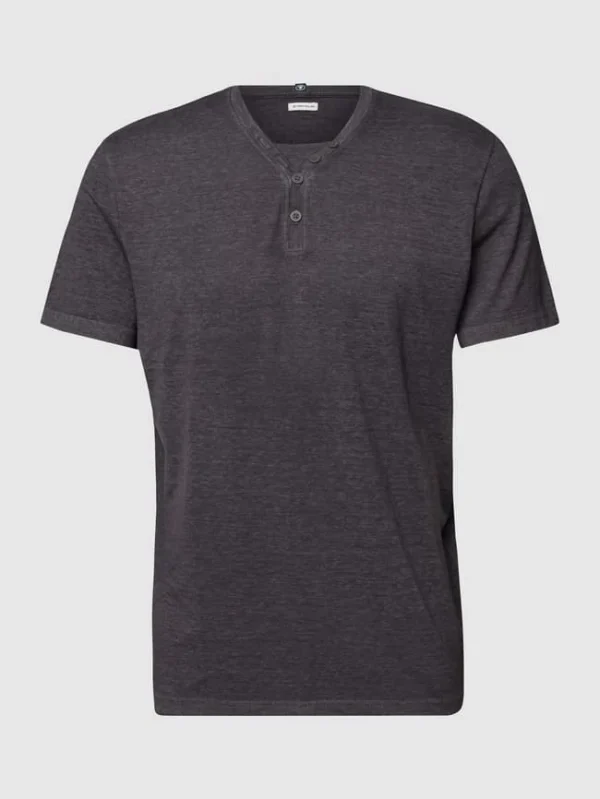 Tom Tailor T-Shirt Mit Logo-Stitching – Dunkelgrau 3