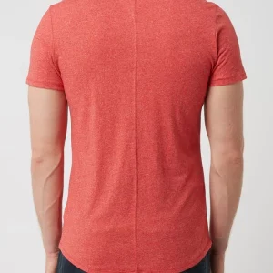 Großhandel ? Tommy ? Jeans Slim Fit T-Shirt Mit Logo-Stickerei Modell ‘Jaspe’ – Rot Meliert ? 15