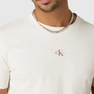 Calvin Klein Jeans T-Shirt Mit Logo-Print – Ecru 11
