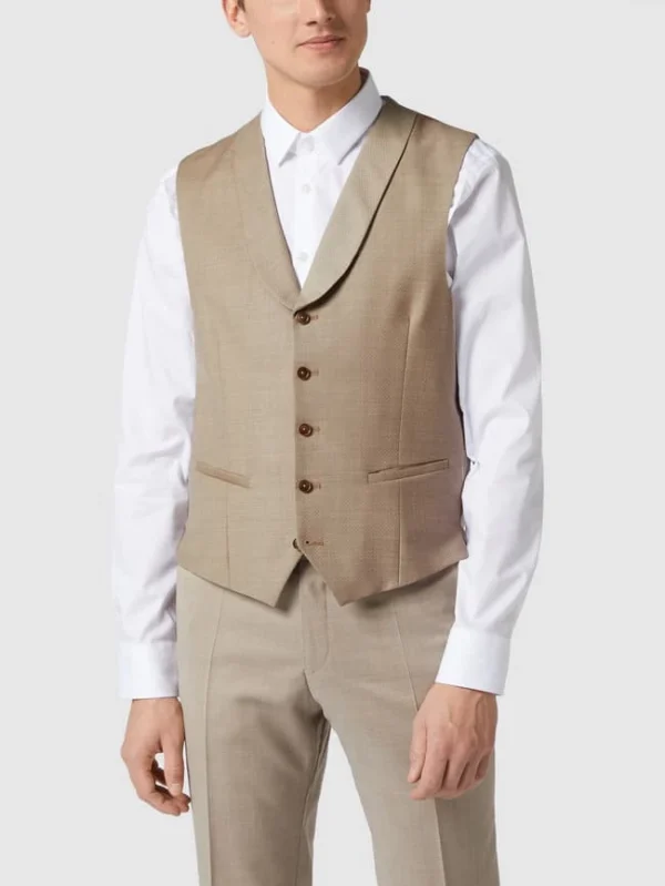 CG – Club Of Gents Weste Aus Reiner Schurwolle – YOUR OWN PARTY By CG – CLUB Of GENTS – Beige 5