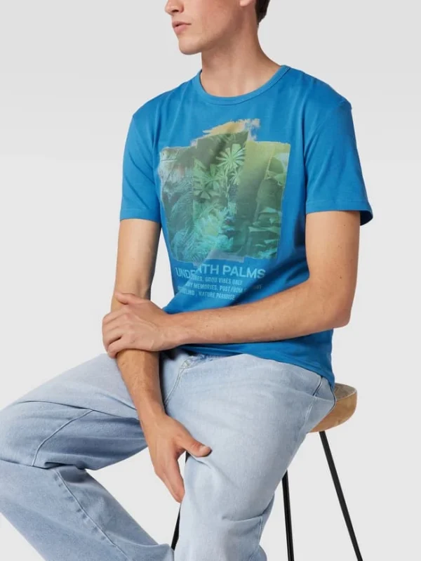 Beste Bewertungen von ? Tom Tailor T-Shirt Mit Motiv-Print – Ozean Blau ? 4