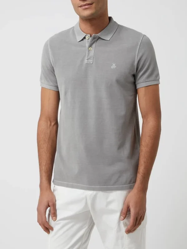 Marc O’Polo Poloshirt Aus Baumwolle – Hellgrau 5