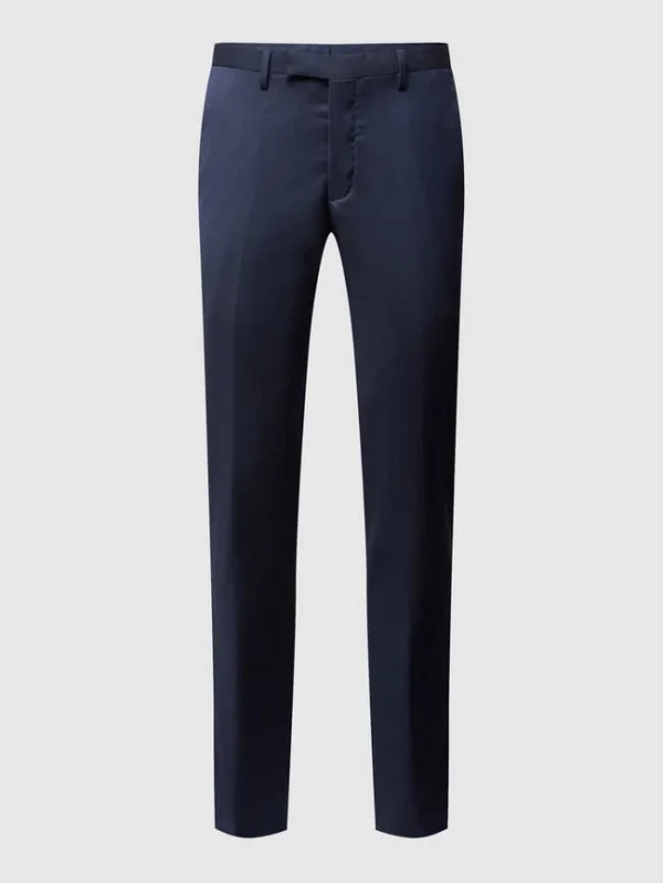 Großhandel ? MCNEAL Slim Fit Business-Hose Mit Webmuster – Marineblau ? 3