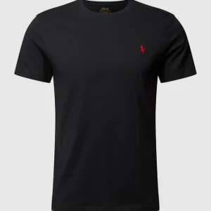 Polo Ralph Lauren Custom Slim Fit T-Shirt Mit Logo-Stickerei – Schwarz 9